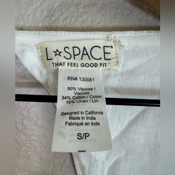 L*SPACE Sienna Dress White Summer Resort Small $154 - Picture 8 of 14